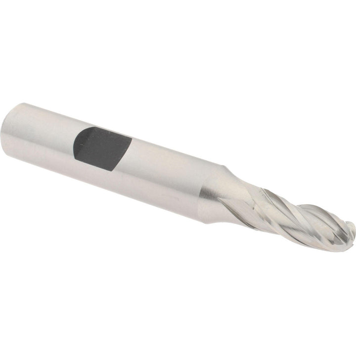 1/4" 4-Flute High Speed Steel Ball End Mill - Hertel E202001602