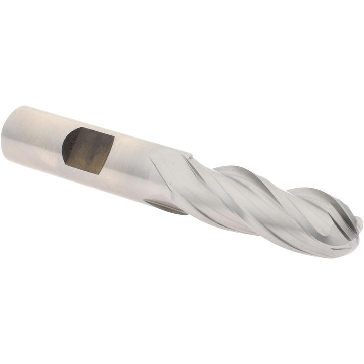 1/2" 4-Flute High Speed Steel Ball End Mill - Hertel E202003202