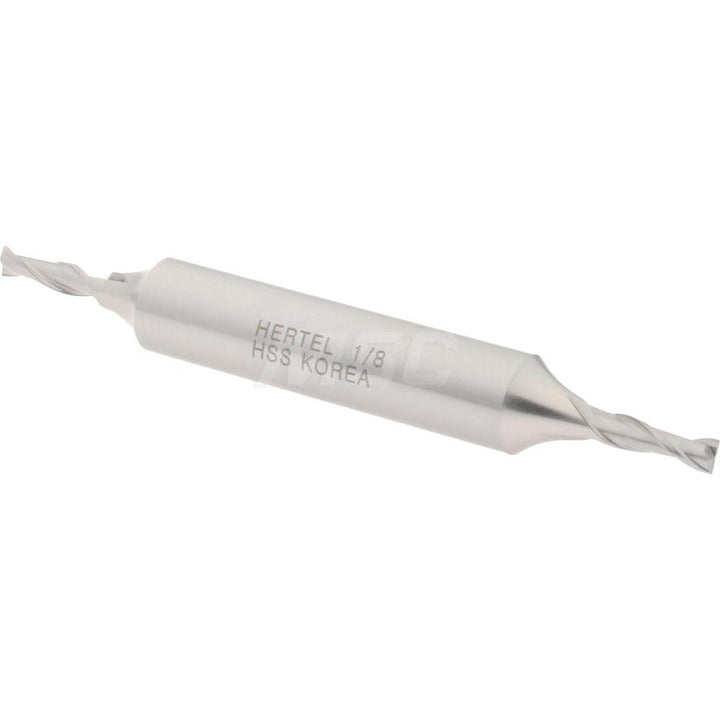 1/8" 2-Flute High Speed Steel Square End Mill - Hertel E1050008