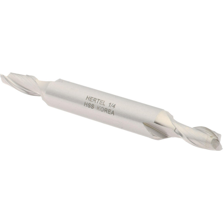 1/4" 2-Flute High Speed Steel Square End Mill - Hertel E1050016