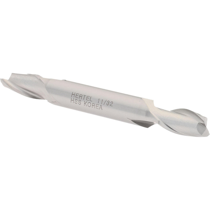 11/32" 2-Flute High Speed Steel Square End Mill - Hertel E1050022