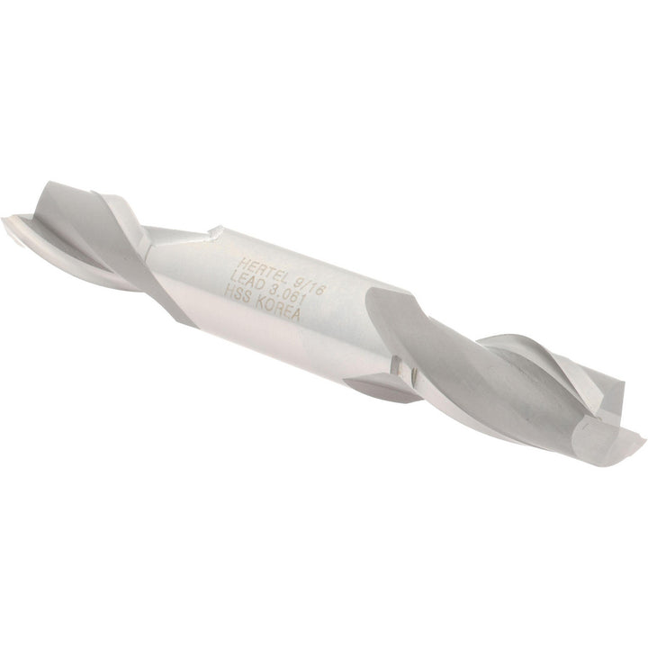 9/16" 2-Flute High Speed Steel Square End Mill - Hertel E1050036