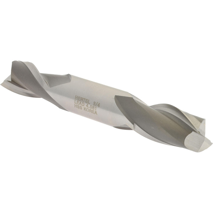 3/4" 2-Flute High Speed Steel Square End Mill - Hertel E1050048