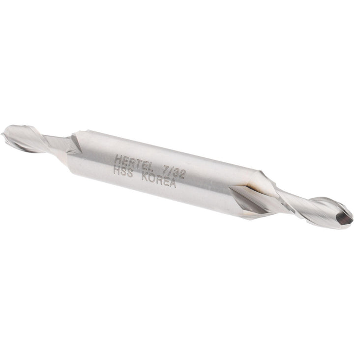 7/32" 2-Flute High Speed Steel Ball End Mill - Hertel E211201401