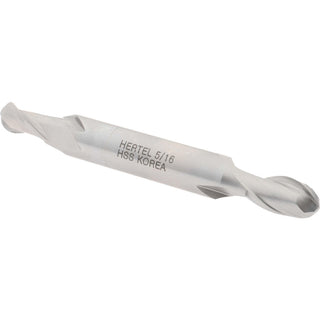 5/16" 2-Flute High Speed Steel Ball End Mill - Hertel E211202001