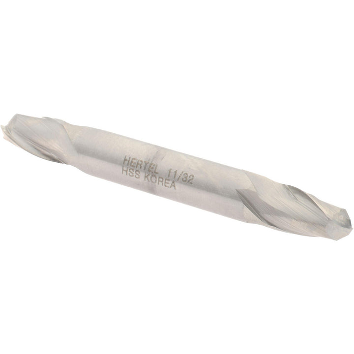 11/32" 2-Flute High Speed Steel Ball End Mill - Hertel E211202201