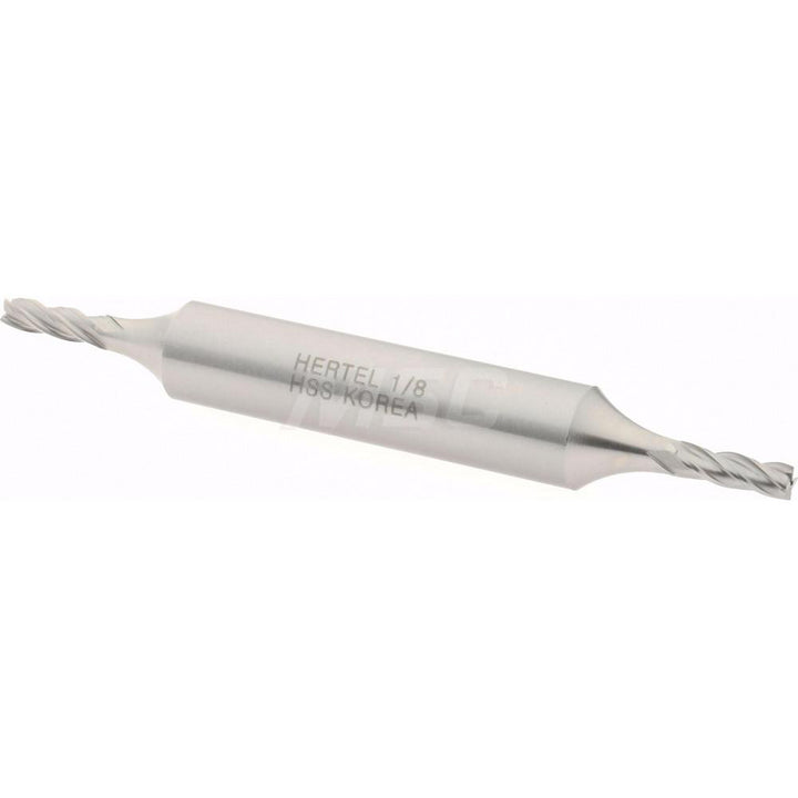 1/8" 4-Flute High Speed Steel Square End Mill - Hertel E1051008