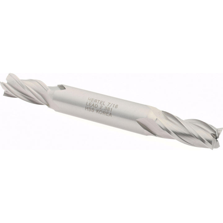 7/16" 4-Flute High Speed Steel Square End Mill - Hertel E1051028