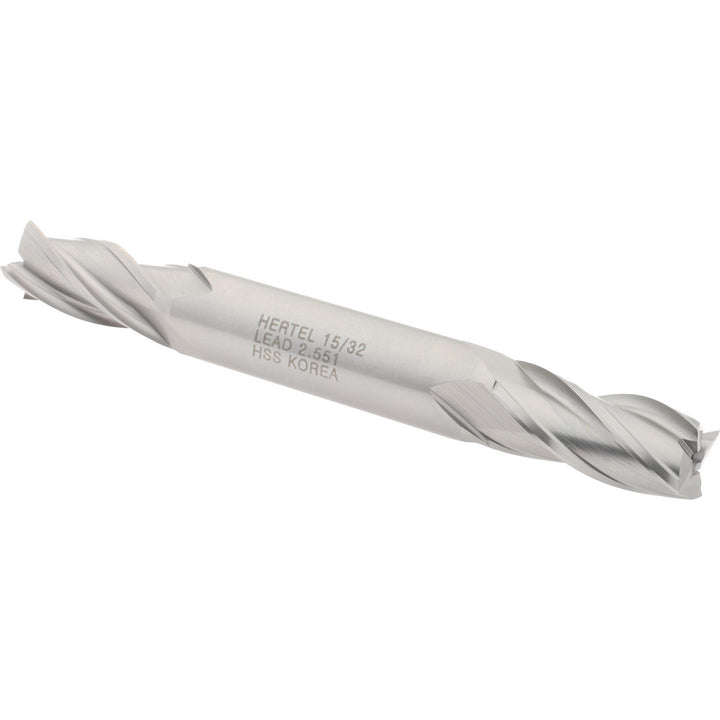 15/32" 4-Flute High Speed Steel Square End Mill - Hertel E1051030