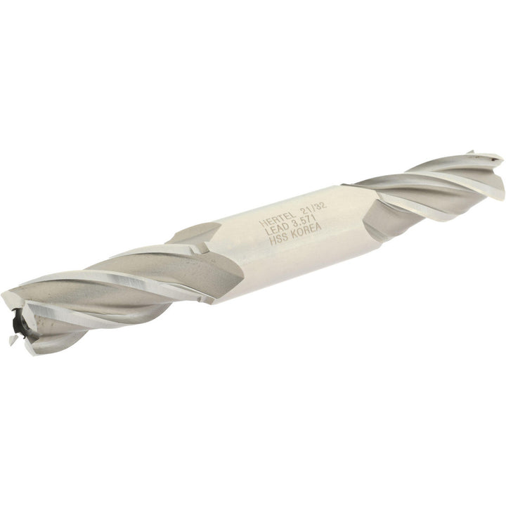21/32" 4-Flute High Speed Steel Square End Mill - Hertel E1051042