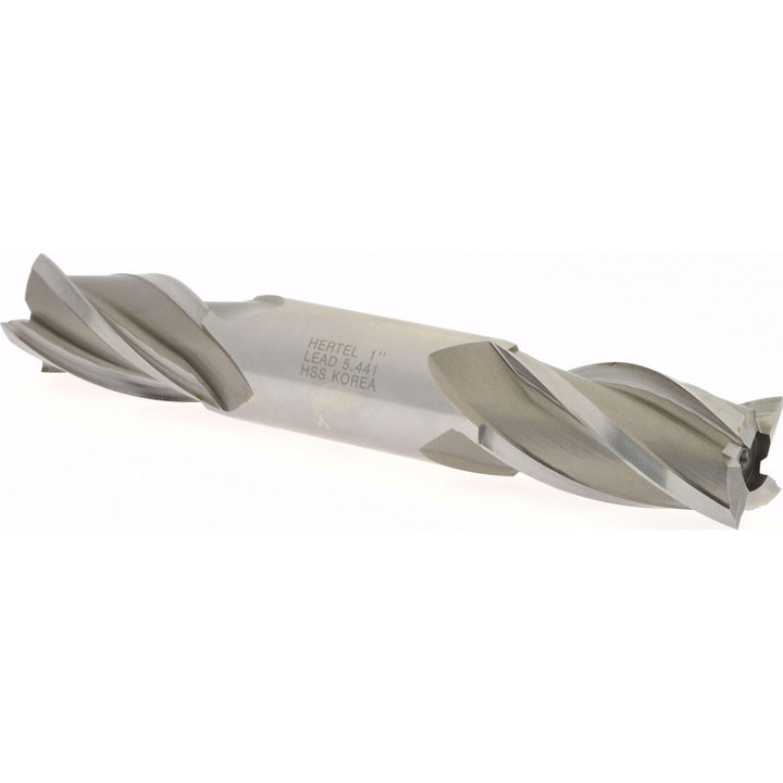 1" 4-Flute High Speed Steel Square End Mill - Hertel E1051064