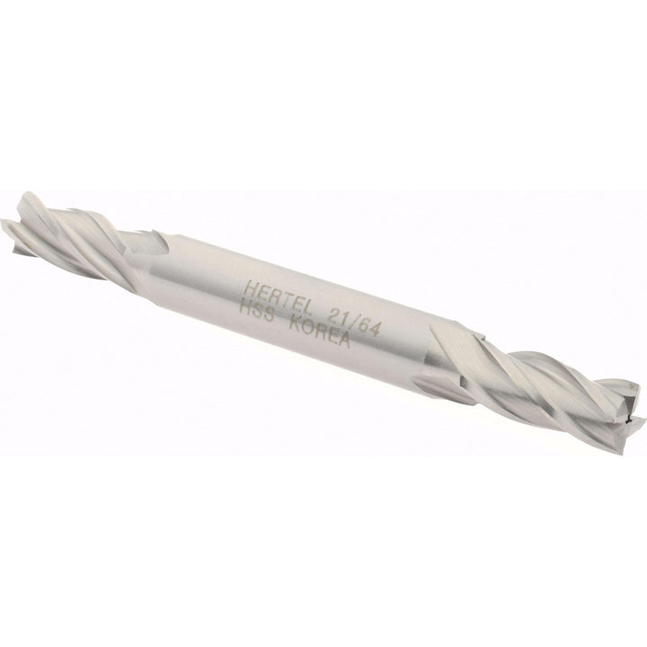 21/64" 4-Flute High Speed Steel Square End Mill - Hertel E1051021