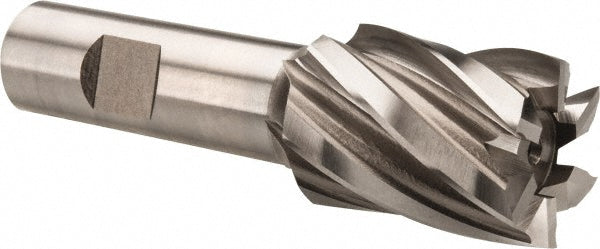 1-1/8" 6-Flute High Speed Steel Square End Mill - Hertel E103210802