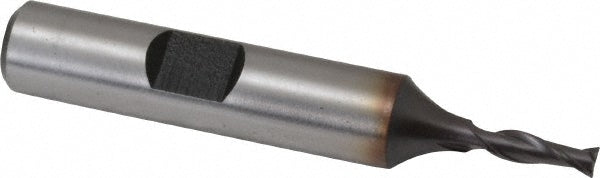 1/8" 2-Flute Cobalt Square End Mill, TiCN - Hertel E7030008