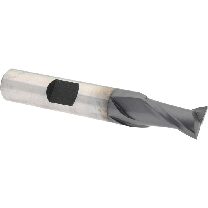 3/8" 2-Flute Cobalt Square End Mill, TiCN - Hertel E7030024