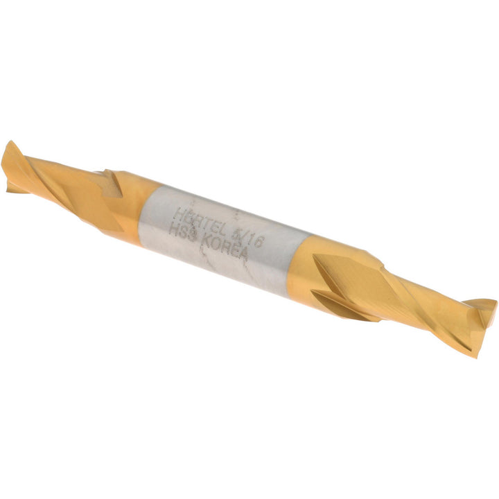 5/16" 2-Flute High Speed Steel Square End Mill, TiN - Hertel E8050020