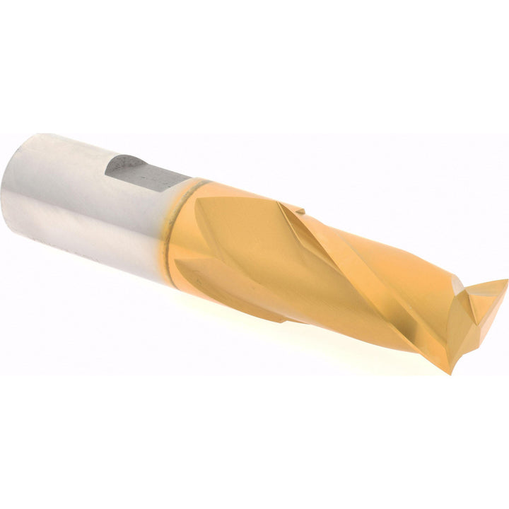3/4" 2-Flute High Speed Steel Square End Mill, TiN - Hertel E8030048