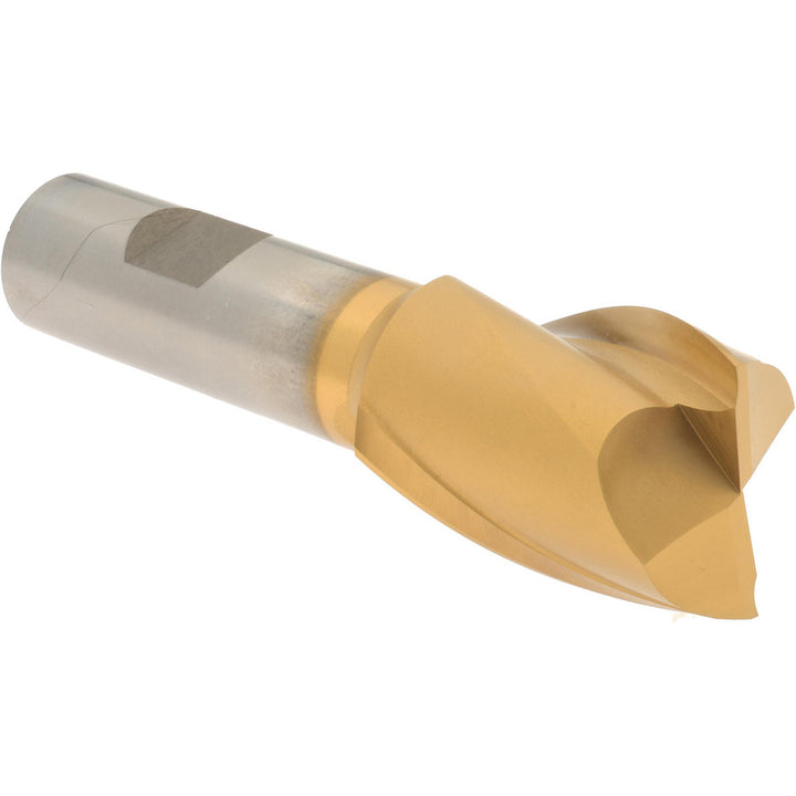1-1/8" 2-Flute High Speed Steel Square End Mill, TiN - Hertel E803010803