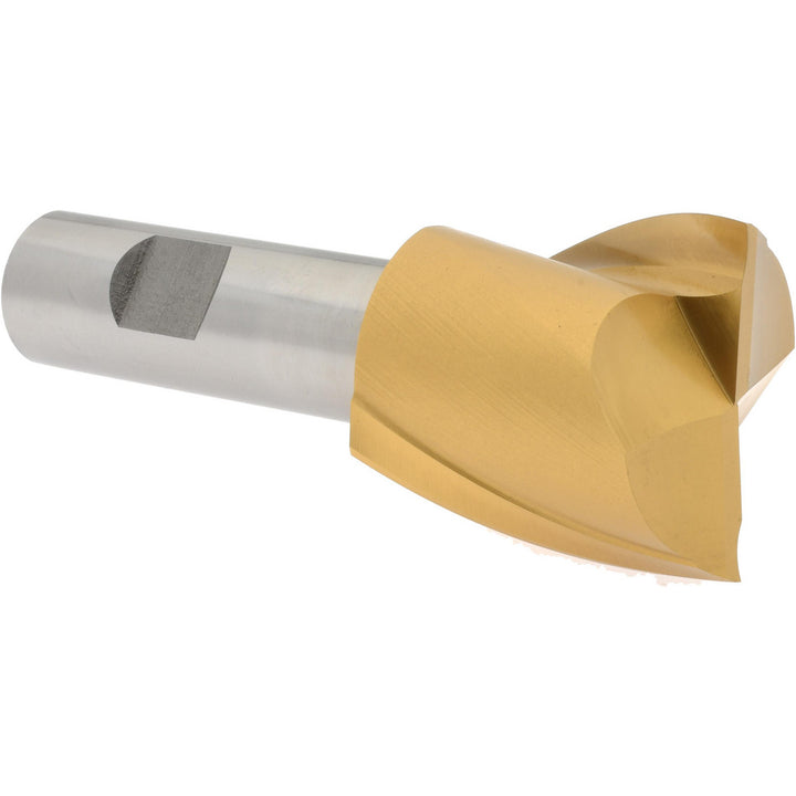 1-1/2" 2-Flute High Speed Steel Square End Mill, TiN - Hertel E803013202