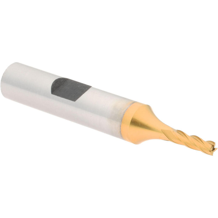 1/8" 4-Flute High Speed Steel Square End Mill, TiN - Hertel E8031008