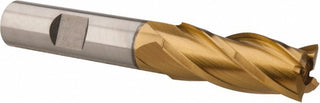 13/32" 4-Flute High Speed Steel Square End Mill, TiN - Hertel E4039026