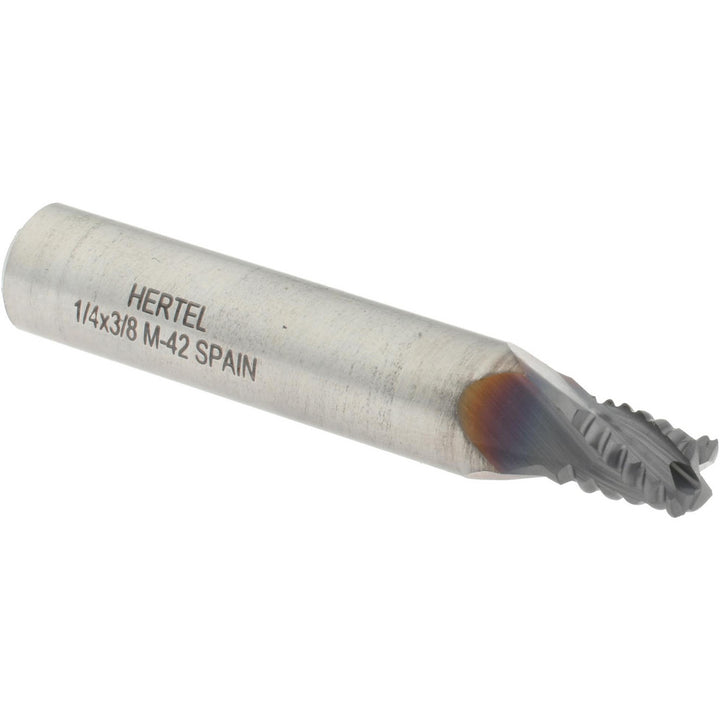 0.2500" 4-Flute Cobalt Single End Mill, TiCN - Hertel 41120569
