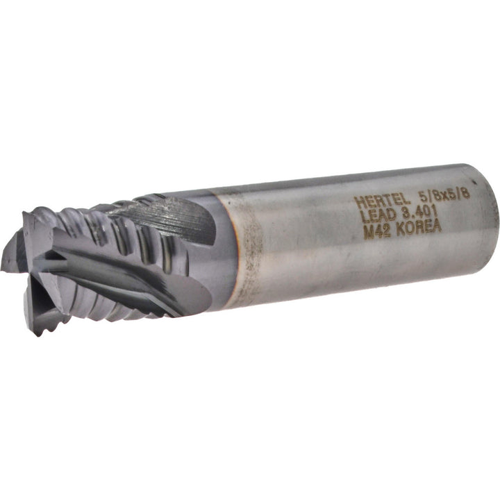 0.6250" 4-Flute Cobalt Single End Mill, TiCN - Hertel 41120635