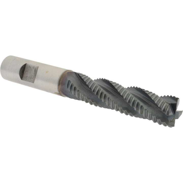 0.6250" 4-Flute Cobalt Single End Mill, TiCN - Hertel 41120650
