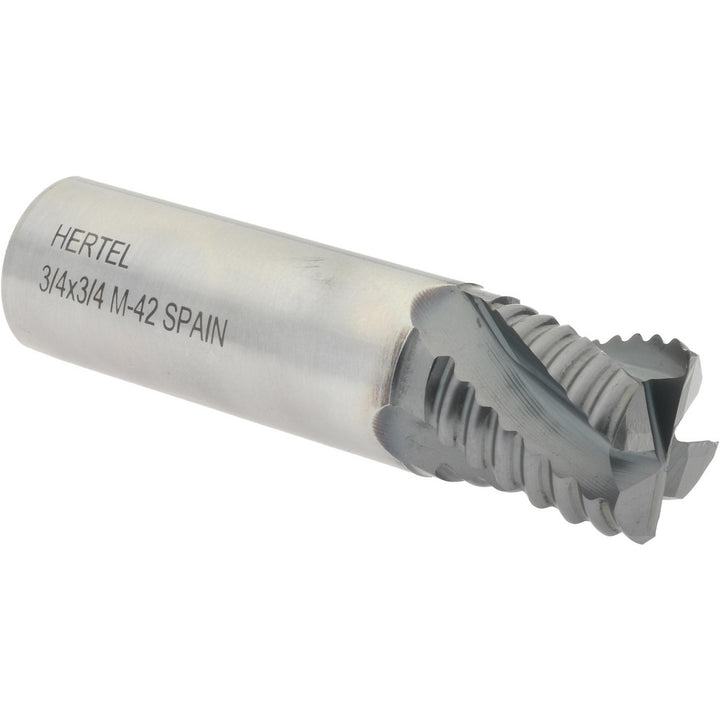 0.7500" 4-Flute Cobalt Single End Mill, TiCN - Hertel 41120668
