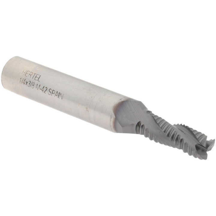 0.2500" 3-Flute Cobalt Single End Mill, TiCN - Hertel 41120692
