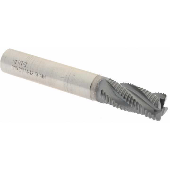 0.3750" 4-Flute Cobalt Single End Mill, TiCN - Hertel 41120726