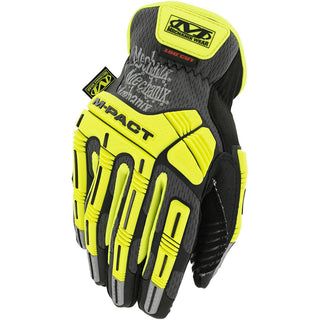 2X-Large Yellow; Gray; Black Leather Cut-Resistant; Impact-Resistant Gloves - Mechanix Wear SMC-C91-012
