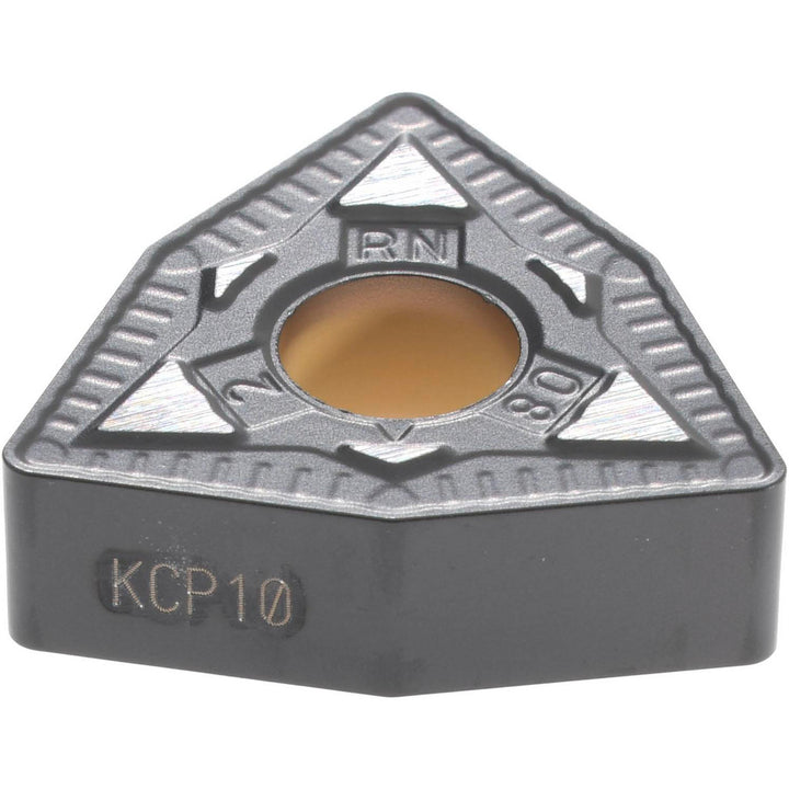W - Trigon 80-Deg 1/2" IC Carbide Insert, Grade KCP10, TiCN - Kennametal 3753379