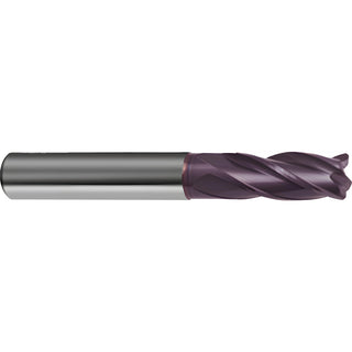 1/4" 4-Flute Solid Carbide Corner Radius End Mill, FIREX - Guhring 9030890063520