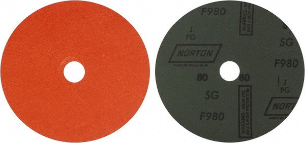 7" 80-Grit Ceramic Alumina Disc - Norton 69957398014