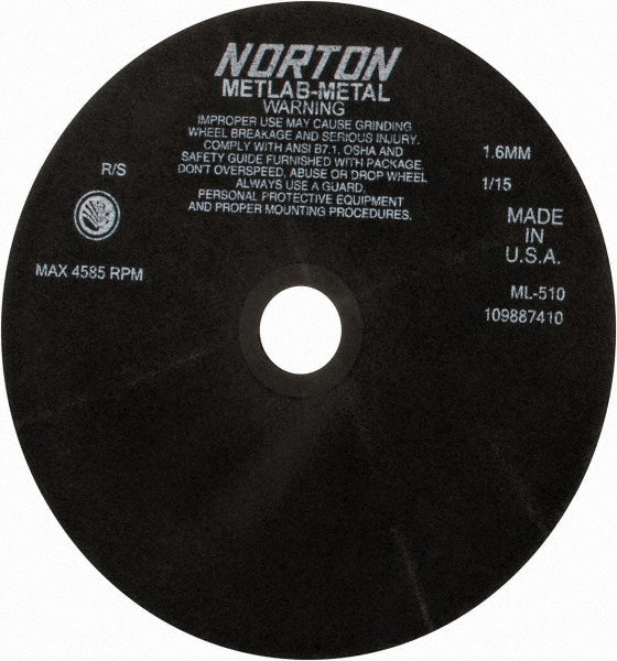 10" Aluminum Oxide Grinding & Cutoff Wheel - Norton 66253117831