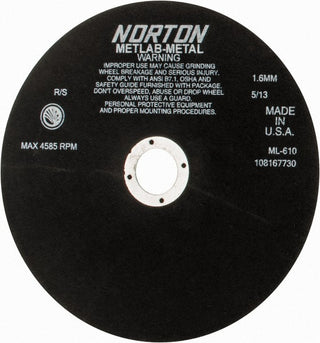 10" Aluminum Oxide Grinding & Cutoff Wheel - Norton 66253117882