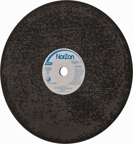 16 x 5/32" Zirconia Alumina Grinding & Cutoff Wheel - Norton 66253431488