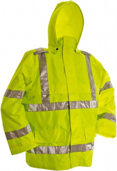 Small High Visibility; Rain; Wind-Resistant Protective Garment - Viking D6323JG-S