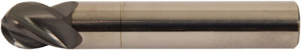 3/4" 4-Flute Solid Carbide Ball End Mill, AlTiCrN - Accupro 311222