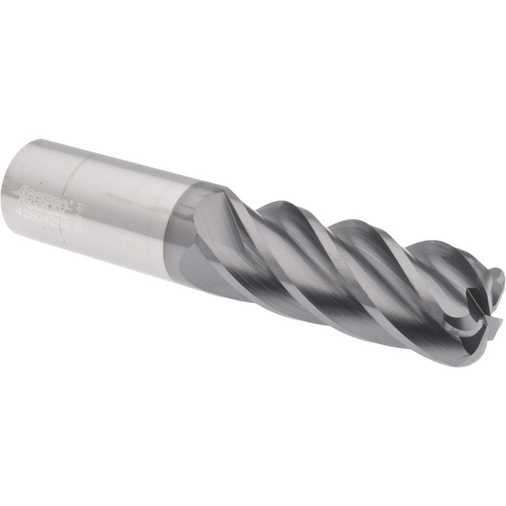 1" 5-Flute Solid Carbide Corner Radius End Mill, AlCrTiN - Accupro 311905