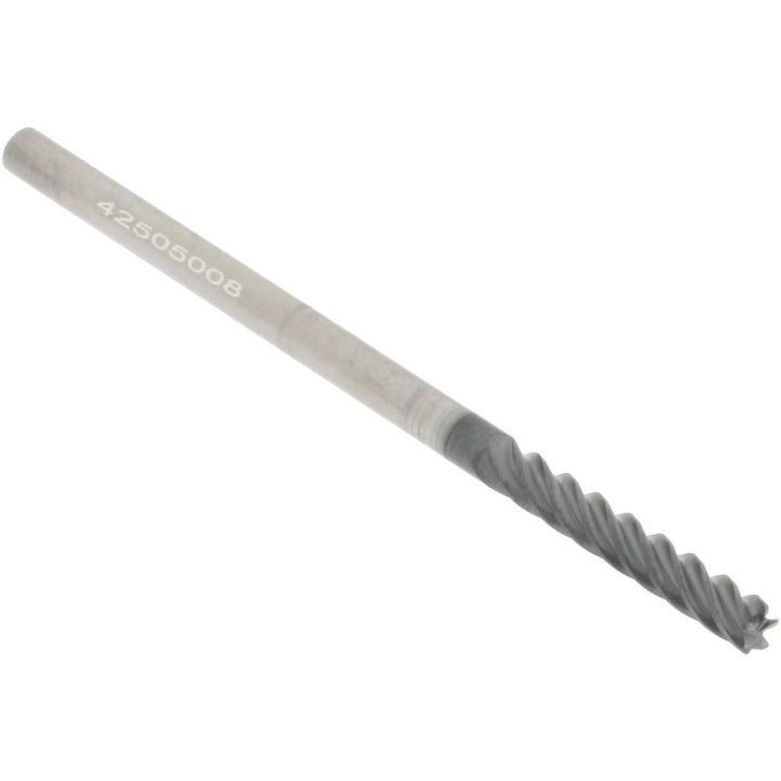 1/8" 5-Flute Solid Carbide Corner Radius End Mill, AlCrTiN - Accupro 311369