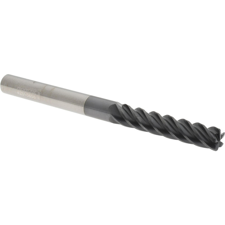 1/4" 5-Flute Solid Carbide Corner Radius End Mill, AlCrTiN - Accupro 311469