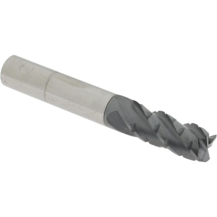 7/16" 4-Flute Solid Carbide Corner Radius End Mill, AlCrTiN - Accupro 2500536