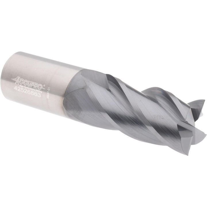 1.0000" 4-Flute Solid Carbide Single End Mill, AlTiCrN - Accupro 310541