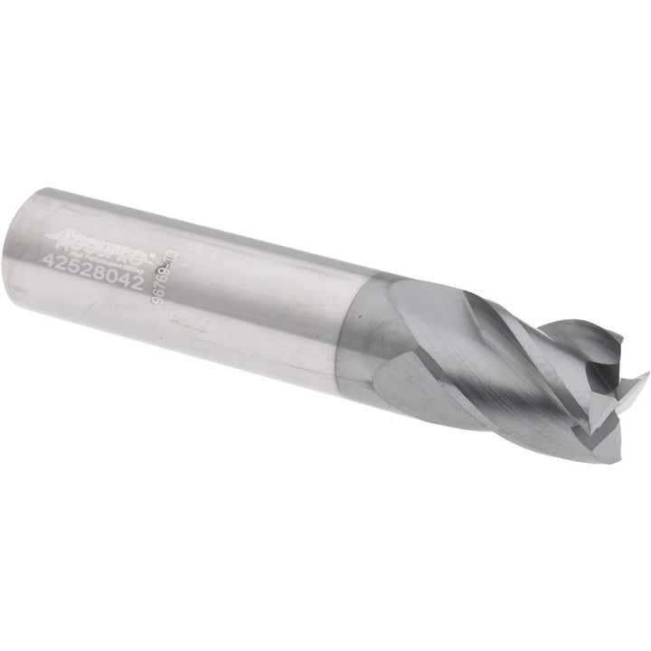 0.5000" 4-Flute Solid Carbide Single End Mill, AlTiCrN - Accupro 310263