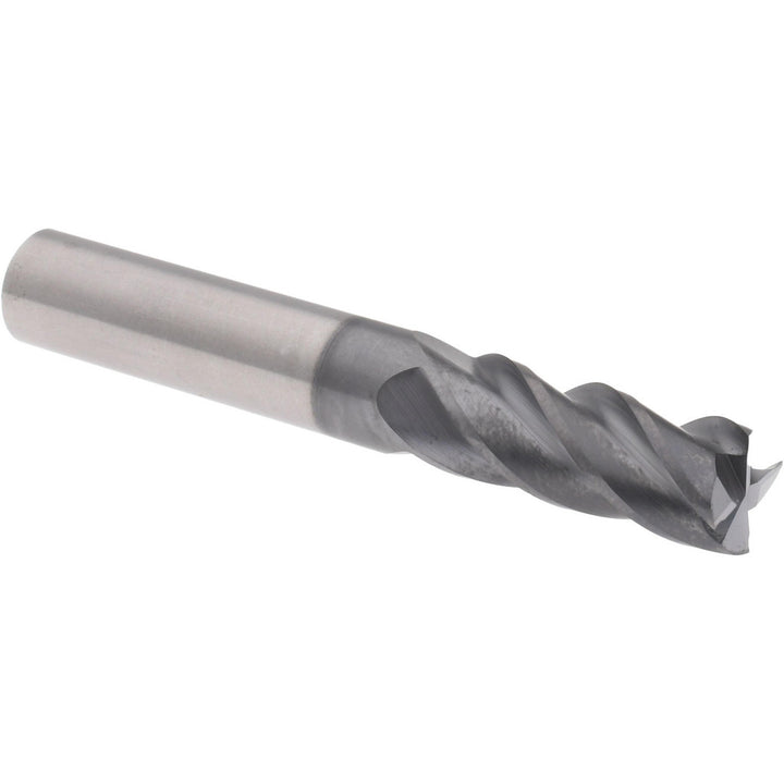 0.4375" 4-Flute Solid Carbide Single End Mill, AlTiCrN - Accupro 95170091