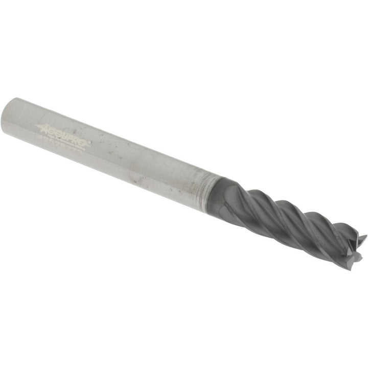 0.2500" 5-Flute Solid Carbide Single End Mill, AlTiCrN - Accupro 311432
