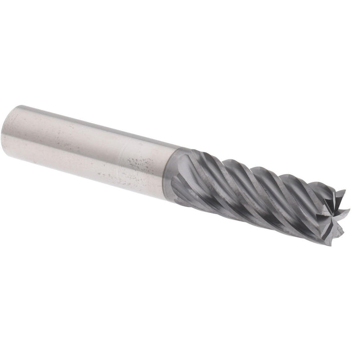 3/8" 7-Flute Solid Carbide Square End Mill, AlTiCrN - Accupro 312585