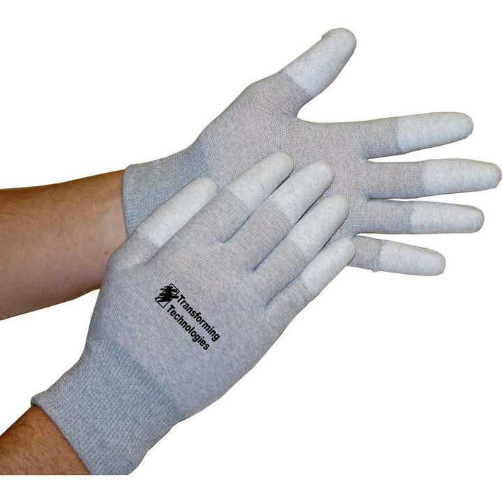 X-Large Silver Nylon Blend Gloves - Transforming Technologies GL4505T